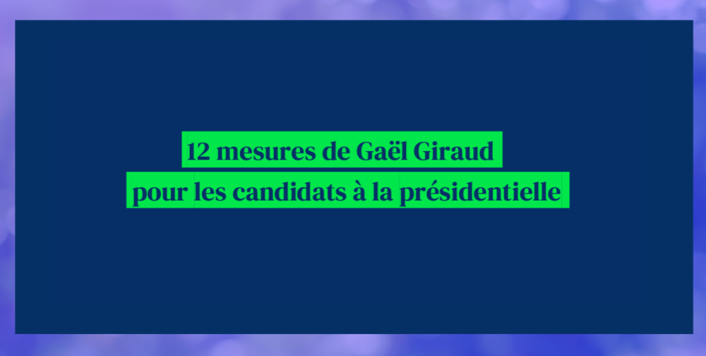 12 mesures audacieuses pour les candidats à l'élection présidentielle !... - Maria Portugal-World View 